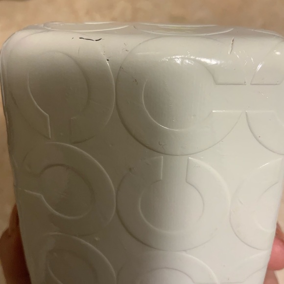 COACH Hardshell White Monogram CC Sunglasses Eyeglasses Protective Case 7” - Picture 9 of 12